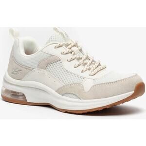 NEW Skechers Bobs Pulse Air Sneakers Walking White/Tan Memory Foam Size 8.5